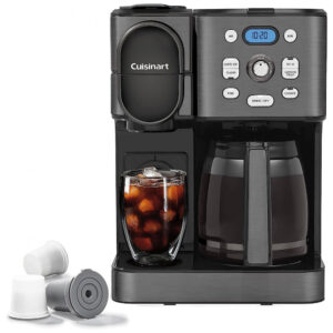 ECTQF6D959PB0B_1 jpg - Cafeteira Programável 1 Litro em Aço Inoxidável com Painel Digital, 110V 800W, Cuisinart, Preta