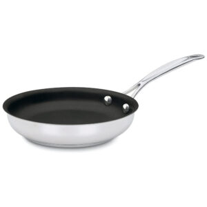 ECTQFSWEC0000B_0-3 jpg - Frigideira Antiaderente em Aço Inoxidável de 20 cm, Pode ser Lavável na Máquina de Lavar Louça, Cuisinart Chef s Classic