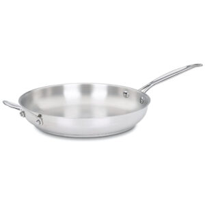 ECTQG6MC80000B_0 jpg - Frigideira em Aço Inoxidável de 30 cm com Alça Auxiliar, Cuisinart Chef s Classic 722 30H, Prata