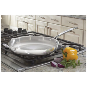 ECTQG6MC80000B_1 jpg - Frigideira em Aço Inoxidável de 30 cm com Alça Auxiliar, Cuisinart Chef s Classic 722 30H, Prata