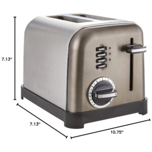 ECTQGR8SR3870B_5 jpg - Torradeira Elétrica, 2 Fatias, Aço Inoxidável, 110v, CUISINART CPT 160BKS, Prateado
