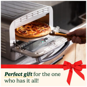 Forno de Pizza Portátil de Bancada em Aço Inoxidável Cuisinart CPZ120, 110V 1800W Prata