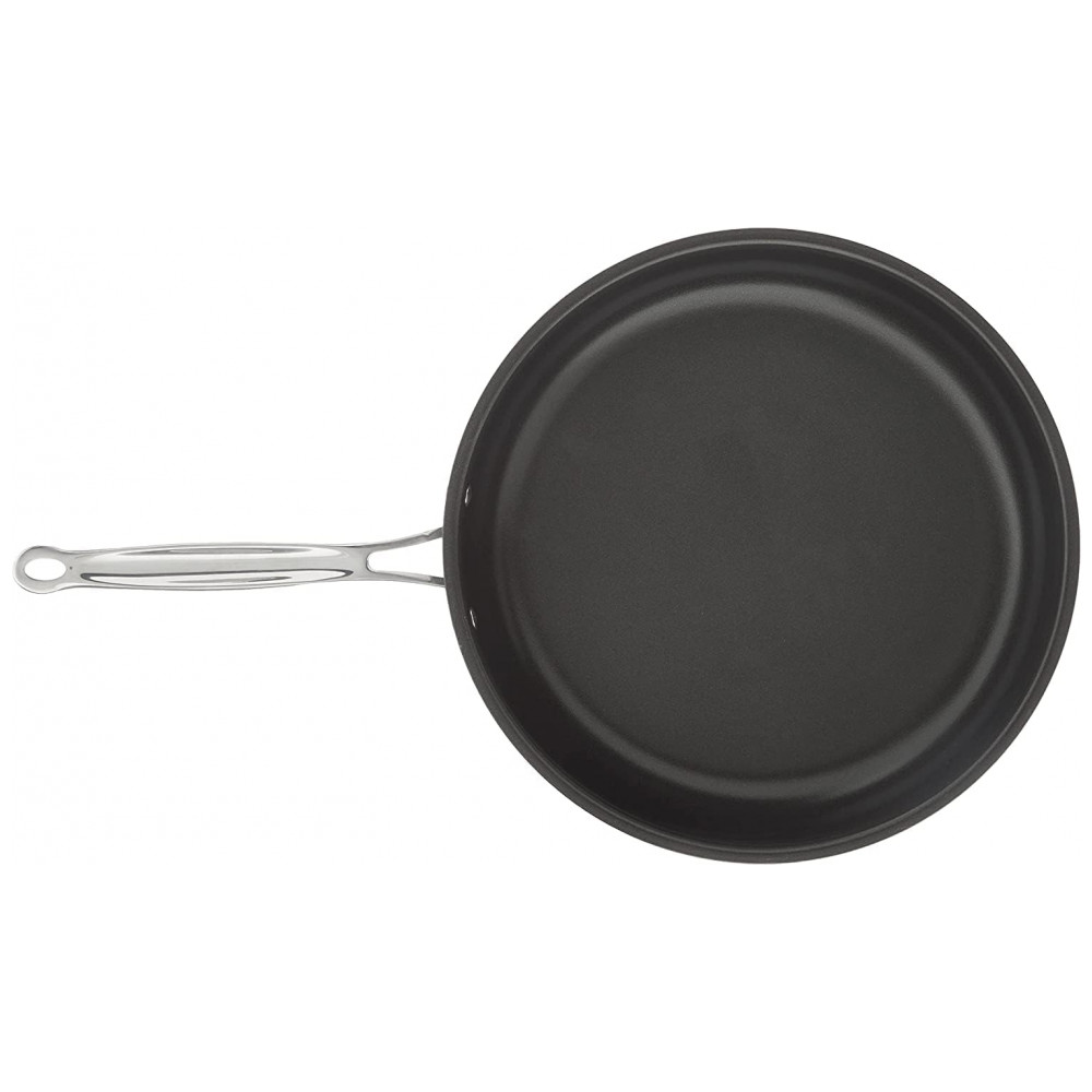 ECTQI6ENEOG00B_2 jpg - Frigideira Antiaderente com Tampa de Vidro, Aço Anodizado, Cuisinart 622 30DF Chefs Classic