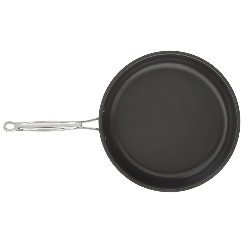 ECTQI6ENEOG00B_2 jpg - Frigideira Antiaderente com Tampa de Vidro, Aço Anodizado, Cuisinart 622 30DF Chefs Classic