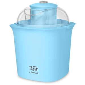 ECTQJ2WXG3B80B_6 jpg - Tasty Sorveteira Elétrica Função Iogurte 1,5L, 110v, CUISINART ICM100TBL, Azul Claro