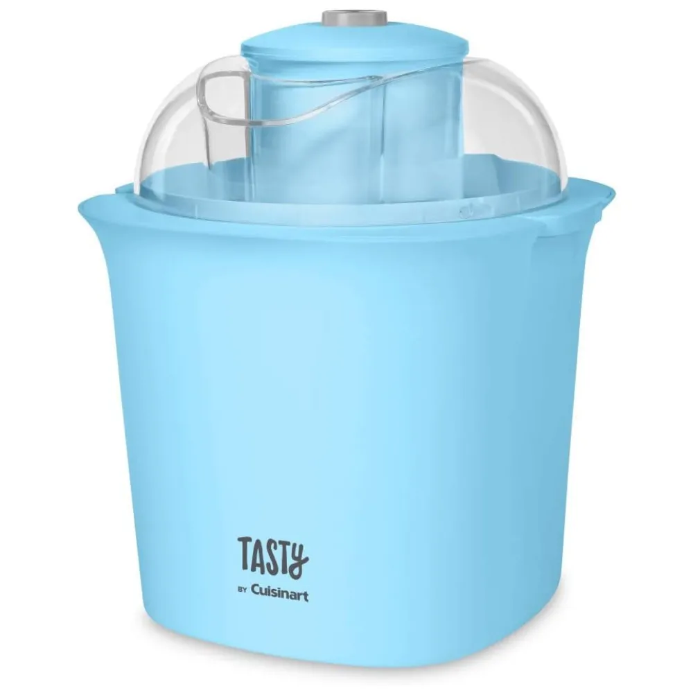 ECTQJ2WXG3B80B_6 jpg - Tasty Sorveteira Elétrica Função Iogurte 1,5L, 110v, CUISINART ICM100TBL, Azul Claro