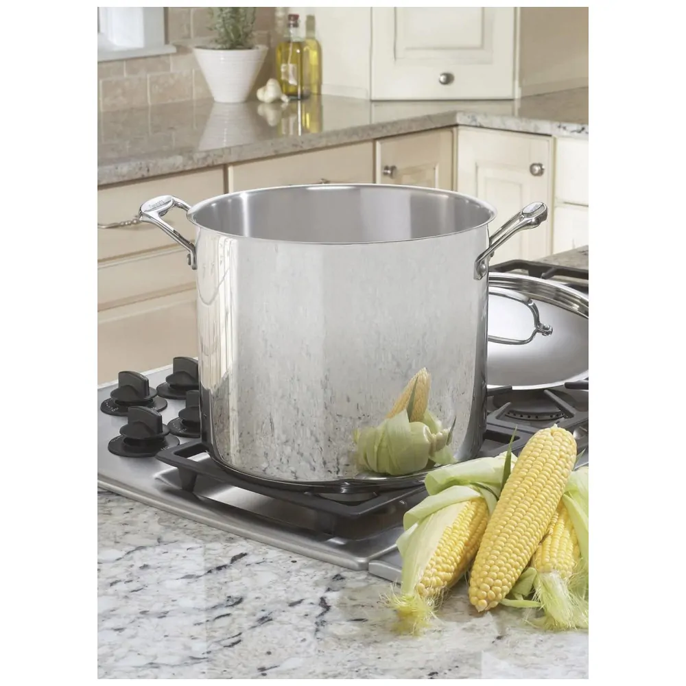 ECTQK6MC80000B_4 jpg - Panela Profissional 12 Litros com Tampa em Aço Inoxidável, Cuisinart Chefs