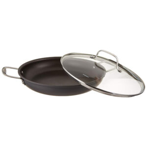 ECTQKMA4PE000B_1 jpg - Panela Antiaderente de 30 cm com Tampa de Vidro e 2 Alças, Ideal para Uso Diário na Cozinha, Cuisinart 625 30D