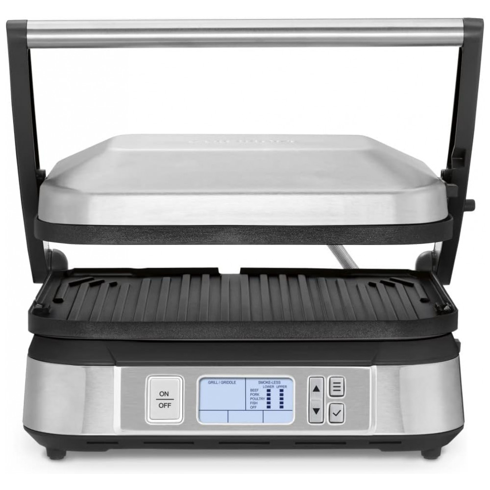 ECTQKX63V2F80B_2-3 jpg - ill Cusinart, sem fumaça de contato, CUISINART GR 6S, Cinza