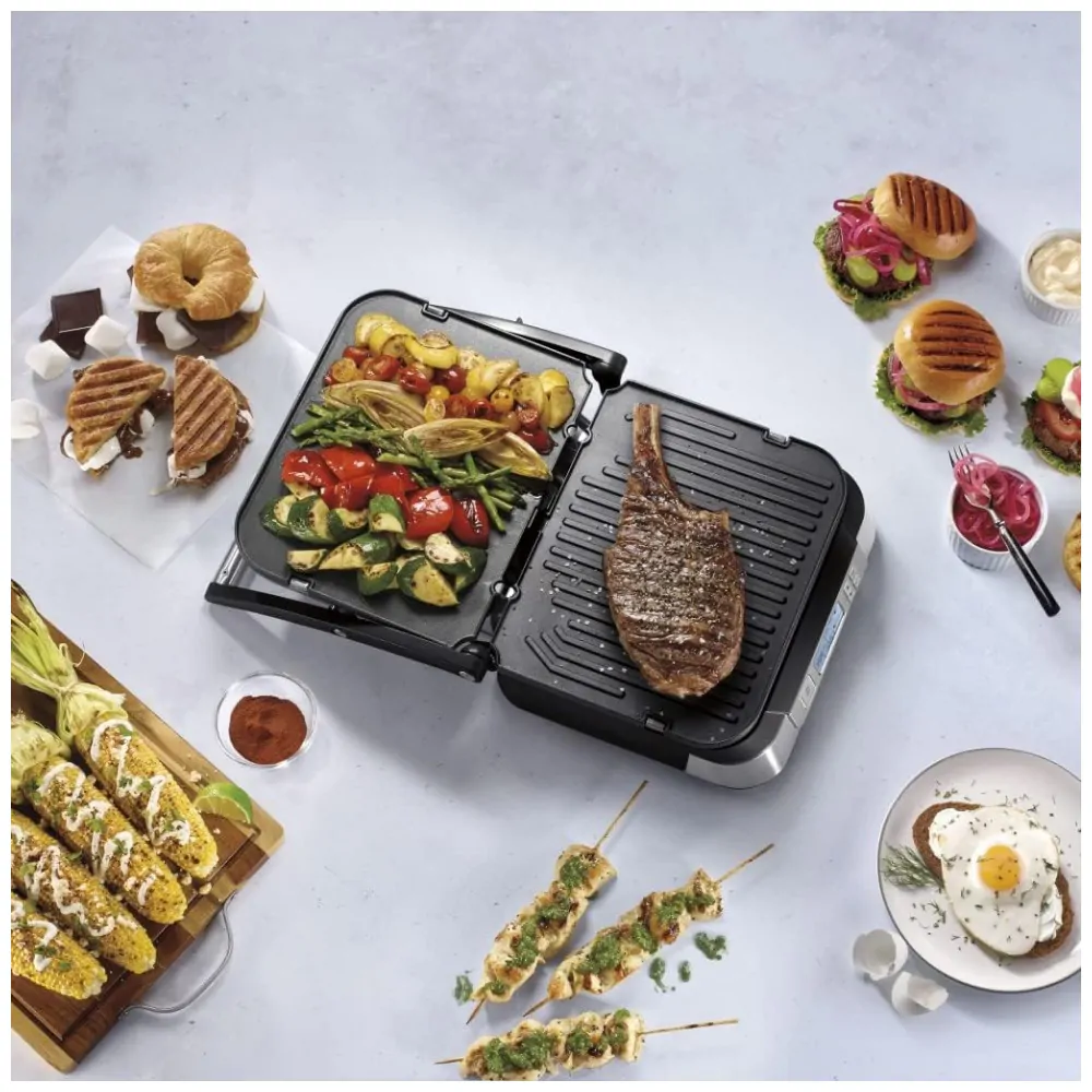 ECTQKX63V2F80B_5-3 jpg - ill Cusinart, sem fumaça de contato, CUISINART GR 6S, Cinza