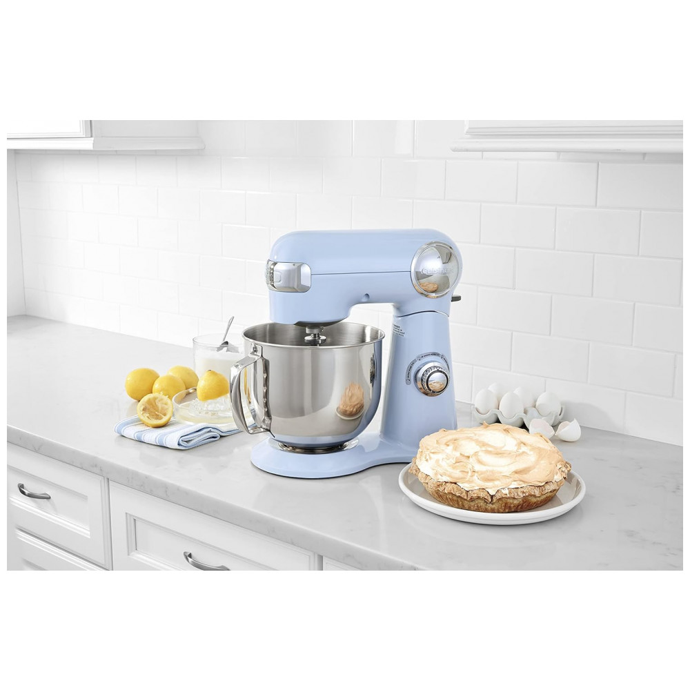 ECTQL4T5PK990B_5 jpg - Batedeira de Bancada 5L com 12 Velocidades, Aço Inoxidável, 500W, 110v, CUISINART SM 50BLU, Lilás