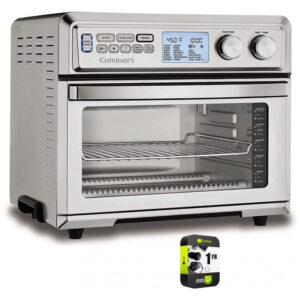 ECTQL6T8WQR90B_0-1 jpg - Forno Elétrico de Bancada TOA95 Multifuncional com Tela LCD 1800W Aço Inoxidável, 110v, CUISINART E9CUITOA95, Prateado