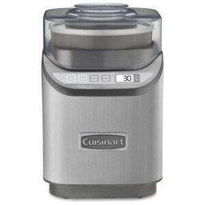 ECTQLKZ175B80B_0 jpg - Máquina de Sorvete Automática 1,8L em Aço Inoxidável com Tela LCD, 3 Configurações e Livro de Receitas, Cuisinart, Prata