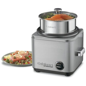 Panela de Arroz Elétrica, 8 Xicaras, Aço Inoxidável, 110v, CUISINART CRC 800, Prateado
