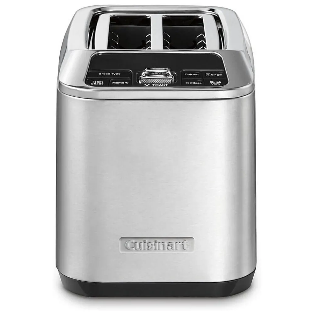 ECTQMGX56FH90B_0 jpg - Torradeira Elétrica 2 Fatias com 4 Níveis de Tostagem, 110v, CUISINART CPT 520, Prateado