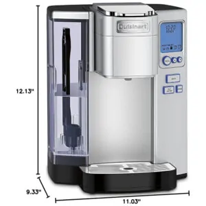 ECTQMV2C1W410B_6 jpg - Cafeteira Elétrica Programável 12 Xícaras Reservatório de Água 2,1L Filtro Reutilizável Cor, CUISINART SS 10, Prateado