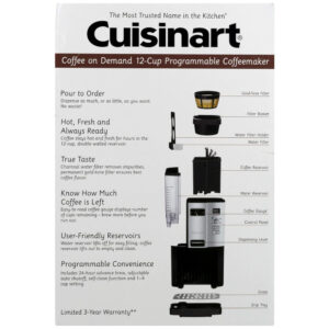 ECTQN52L7LQ70B_3-1 jpg - Cafeteira Elétrica Programável DCC 3000 Automática 2 L Programável com Filtro, CUISINART, Preto