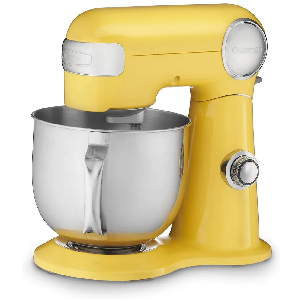 ECTQNMWBCX490B_0-3 jpg - SM 50Y Batedeira de Bancada 4L com 12 Velocidades, Aço Inoxidável, 500W, Amarela, 110v, CUISINART, Amarelo