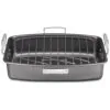 ECTQOB0VDQ500B_0 jpg - Forma Assadeira em Aço Inoxidável com Grelha Removível, Cuisinart ASR 1713V