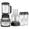 Liquidificador e Processador de Alimentos, 110V 700W, CUISINART BFP 650, Prateado