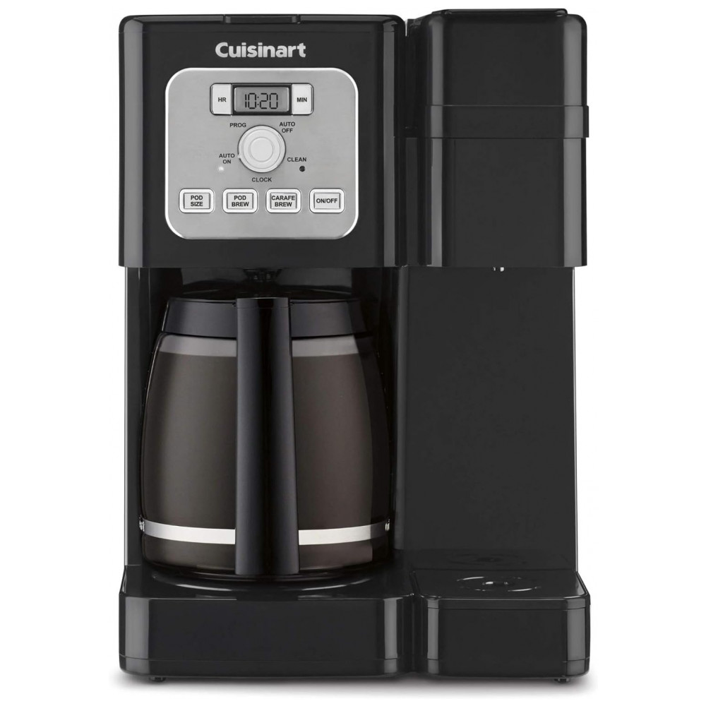 ECTQPSFHS7590B_1-3 jpg - Cafeteira Elétrica Programável SS 12 Reservatório 1.8L com Tela LCD e Pote de Aço Inox, 110v, CUISINART, Preto
