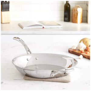 ECTQQH1S2N800B_5-1 jpg - Frigideira Clássica Francesa em Aço Inoxidável de Camada Tripla, Cuisinart