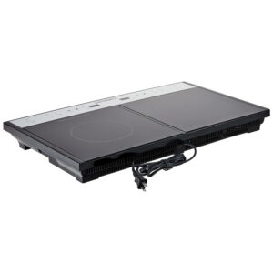 Cooktop Elétrico de Indução, com Queimador Duplo, 110V 1800W, CUISINART ICT 60P1, Preto