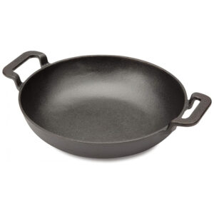 ECTQR9YCQJ180B_0 jpg - CCW 800 Frigideira de Ferro Fundido Pre Preparada, CUISINART CGL 330, Preto