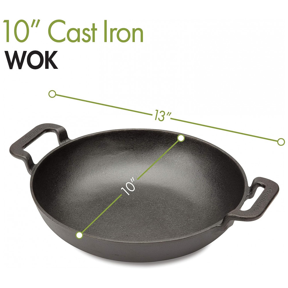 ECTQR9YCQJ180B_1 jpg - CCW 800 Frigideira de Ferro Fundido Pre Preparada, CUISINART CGL 330, Preto