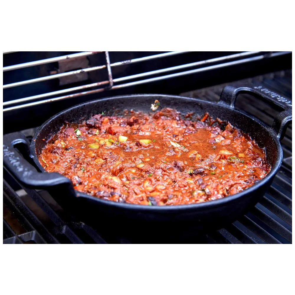 ECTQR9YCQJ180B_4 jpg - CCW 800 Frigideira de Ferro Fundido Pre Preparada, CUISINART CGL 330, Preto