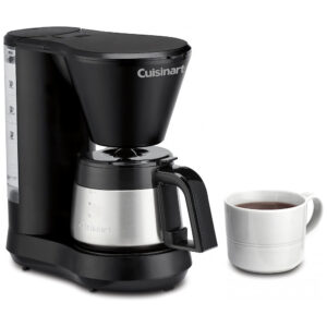 ECTQRD7Z5G3B0B_2 jpg - Cafeteira Elétrica Programável 5 xícaras com Jarra de Aço Inoxidável Cuisinart DCC 5570, 110V 1100W, Preta