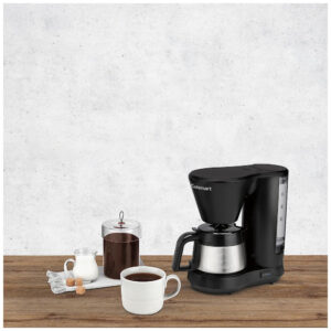 ECTQRD7Z5G3B0B_3 jpg - Cafeteira Elétrica Programável 5 xícaras com Jarra de Aço Inoxidável Cuisinart DCC 5570, 110V 1100W, Preta