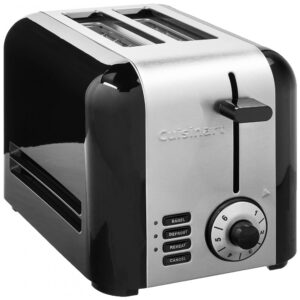 ECTQS2MQQT680B_0-3 jpg - Torradeira Elétrica 2 Fatias com Controle de Temperatura, Aço Inox, 900W, 110v, CUISINART CPT 320P1, Preto
