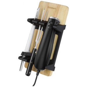 ECTQS2T2T5H70B_2 jpg - Faca Elétrica em Aço Inoxidável com Garfo, 110v, CUISINART CEK 41, Preto