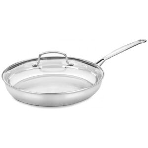 ECTQSEE4GHL10B_1 jpg - Conjunto de Panelas e Frigideiras de Aço Inoxidável, 17 Peças, CUISINART 77 17N, Prateado