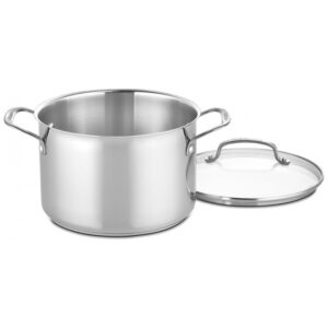 ECTQSEE4GHL10B_6 jpg - Conjunto de Panelas e Frigideiras de Aço Inoxidável, 17 Peças, CUISINART 77 17N, Prateado
