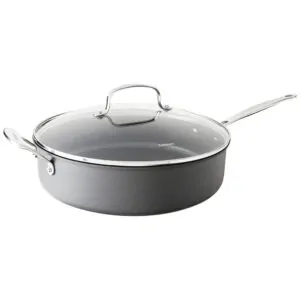ECTQSG5OL1000B_0 jpg - Panela Saute de 3,3L com Revestimento Antiaderente Anodizado, Cuisinart Chef s Classic 633 30HP1, Preto