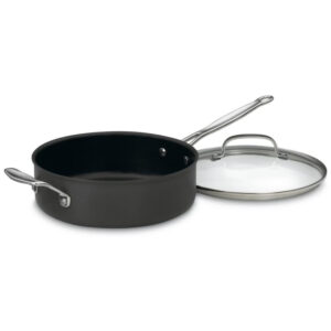 ECTQSG5OL1000B_3 jpg - Panela Saute de 3,3L com Revestimento Antiaderente Anodizado, Cuisinart Chef s Classic 633 30HP1, Preto