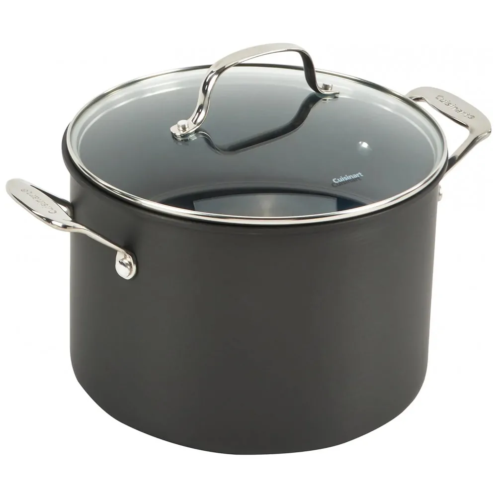 ECTQSJ677OI10B_2 jpg - Conjunto de Panelas e Frigideira Antiaderente em Aço Anodizado, 14 Peças, Cuisinart 66 14N