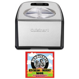 ECTQSSPT9YK80B_0 jpg - Máquina de Sorvete Automática com Compressor, Painel Digital e Livro de Sorvetes Caseiros, Cuisinart ICE 100, Prata