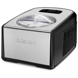 ECTQSSPT9YK80B_4 jpg - Máquina de Sorvete Automática com Compressor, Painel Digital e Livro de Sorvetes Caseiros, Cuisinart ICE 100, Prata