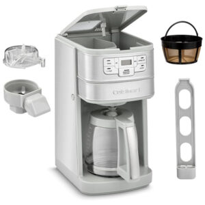 ECTQT8N8TNZC0B_5-2 jpg - Cafeteira Automática em Aço Inoxidável para 12 Xícaras com Desligamento Automático e Autolimpeza, 110V 1800W, Cuisinart, Prata