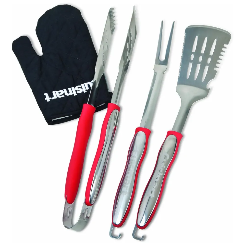 ECTQU7ZXGT500B_0 jpg - Conjunto de ferramentas para grelhar, vermelho, CUISINART CGS 134, Vermelho