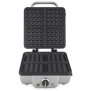 ECTQUBE6TQE00B_2 jpg - Máquina de fle Belga 4 Fatias 6 Configurações Aço Inoxidável, 110v, CUISINART WAF 300P1, Prateado