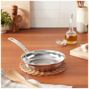 ECTQUK484P900B_4 jpg - Frigideira em Aço Inoxidável de 20 cm, Compatível com Todos os Fogões, Elétrico e Indução, Cuisinart MultiClad Pro