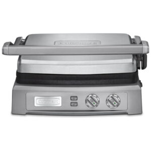 ECTQUPPOYE800B_0-2 jpg - ill, Churrasqueira, 110v, CUISINART GR 150, Prateado
