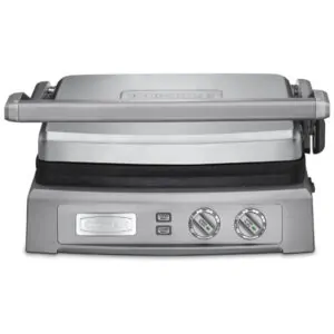 ECTQUPPOYE800B_0-2 jpg - ill, Churrasqueira, 110v, CUISINART GR 150, Prateado