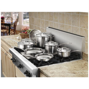 ECTQUWZQK7000B_5-3 jpg - Conjunto de Panelas e Frigideiras de Triplo Aço Inoxidável, 12 Peças, CUISINART MCP 12N, Prateado