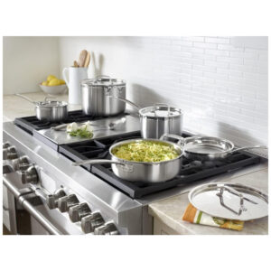 ECTQUWZQK7000B_6-3 jpg - Conjunto de Panelas e Frigideiras de Triplo Aço Inoxidável, 12 Peças, CUISINART MCP 12N, Prateado