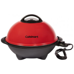 ECTQVB6JKVK90B_1 jpg - Churrasqueira Grill Elétrica 2 em 1 até 12 Porções com Chapa Antiaderente, 110V, Cuisinart CEG115, Vermelha